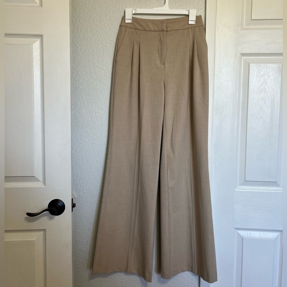House of Harlow 1960 X Revolve Tan Wide Leg Trousers - Picture 1 of 9